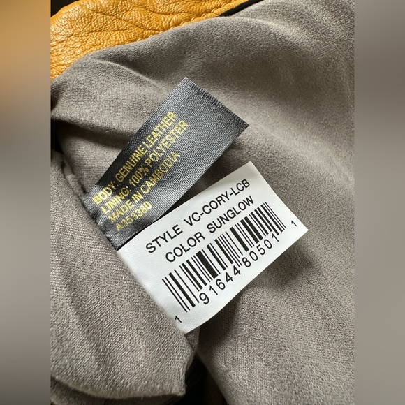 Vince Camuto Lamb Leather Crossbody Bag - Cory - Sunglow - Picture 12 of 16